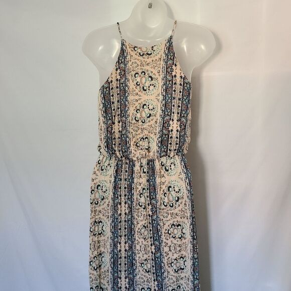 LUSH Boho Pattern Maxi Dress Size Small‎ - Picture 3 of 6